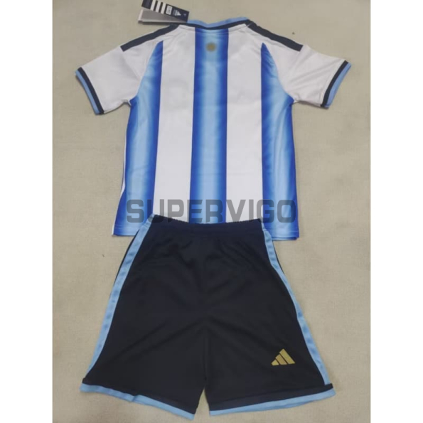 Camiseta Argentina Primera Equipación 2026 Azul/Blanco Niño Kit