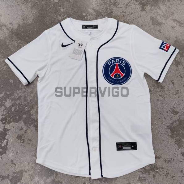Camiseta PSG 2025/2026 Baseball Shirt Blanco