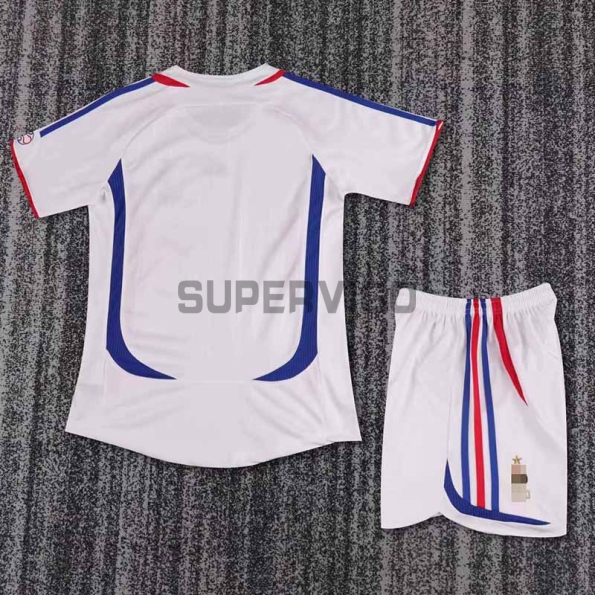 Camiseta Francia Segunda Equipación Retro 2006 Niño Kit