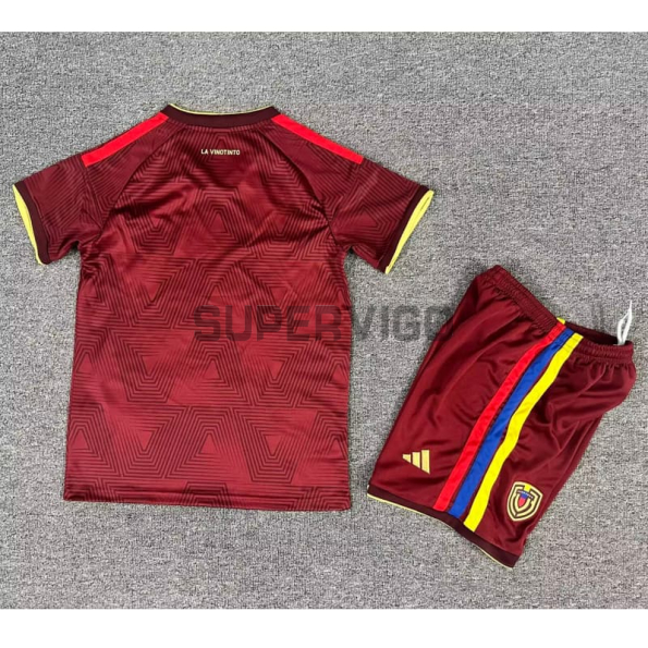 Camiseta Venezuela Primera Equipación Mundial 2026 Rojo Oscuro Niño Kit