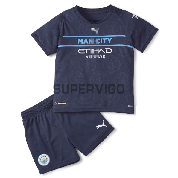 Camiseta Manchester City Tercera Equipación 2021/2022 Niño Kit