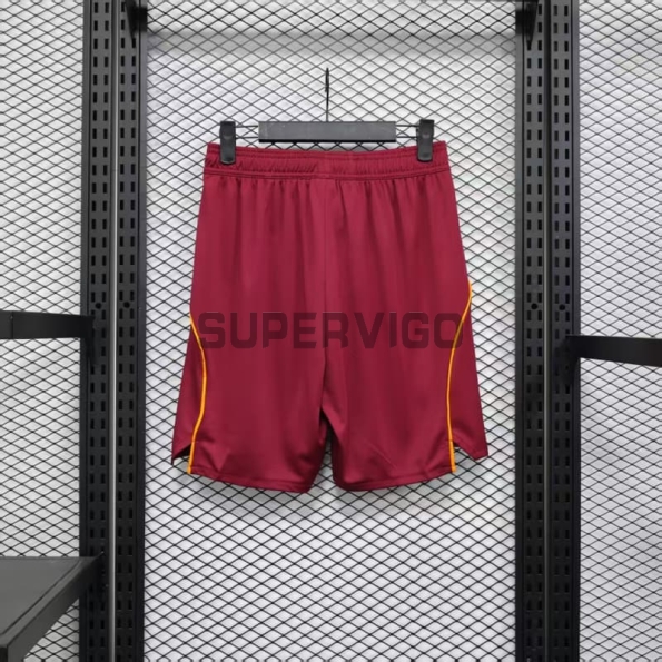 Pantalón Corto AS Roma Primera Equipación 2025/2026 Rojo (EDICIÓN JUGADOR)