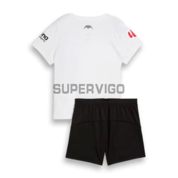 Camiseta Valencia Primera Equipación 2025/2026 Blanco Niño Kit