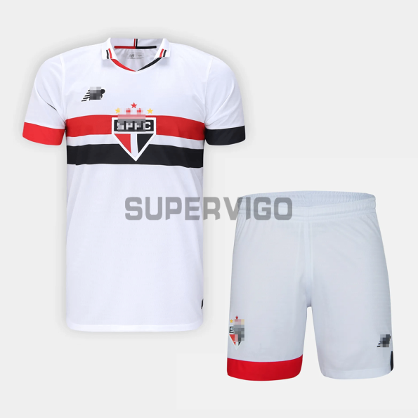 Camiseta São Paulo Primera Equipación 2024/2025 Niño Kit