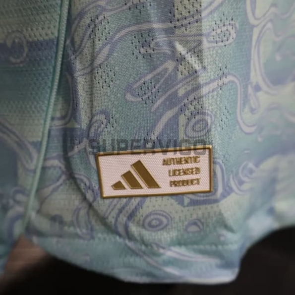 Camiseta Juventus Segunda Equipación 2025/2026 ML Turquesa (EDICIÓN JUGADOR)