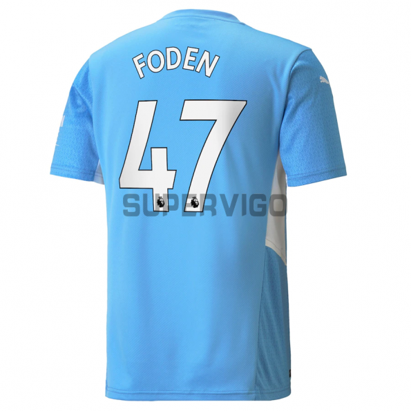 Camiseta Foden 47 Manchester City Primera Equipación 2021/2022