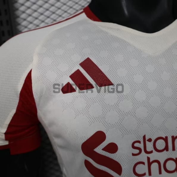 Camiseta Liverpool Segunda Equipación 2025/2026 Blanco (EDICIÓN JUGADOR)