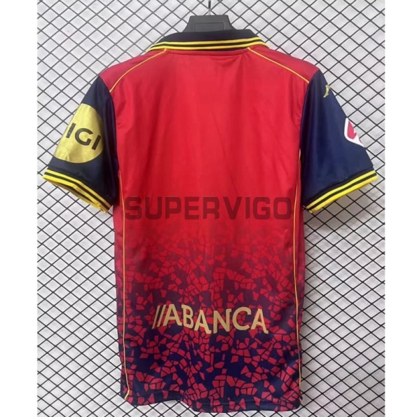 Camiseta Deportivo de La Coruña 2025/2026 Segunda Equipación Rojo con Parche La Liga