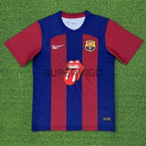 Camiseta Barcelona x Rolling Stones 2023/2024 Rojo/Azul