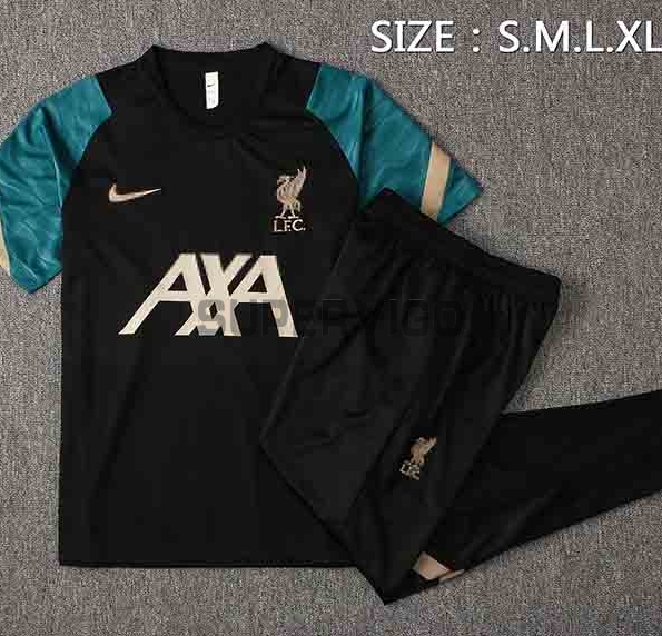 Maillot d Entra nement Kit Liverpool 2021 2022 Noir