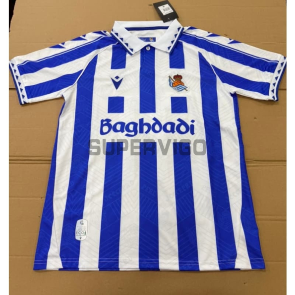 Camiseta GUEDES 11 Real Sociedad 2025/2026 Azul/Blanco Versión Retro