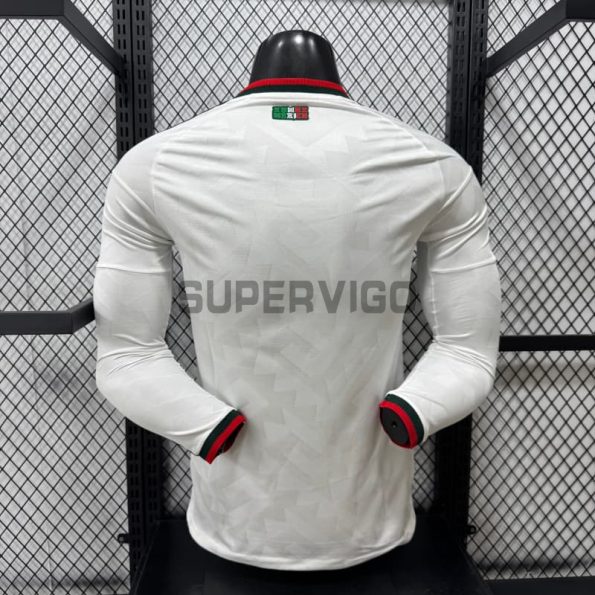 Camiseta México Segunda Equipación Mundial 2026 ML Blanco (EDICIÓN JUGADOR)