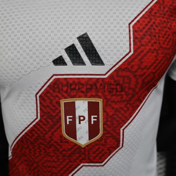 Camiseta Perú Primera Equipación 2026 Blanco (EDICIÓN JUGADOR)