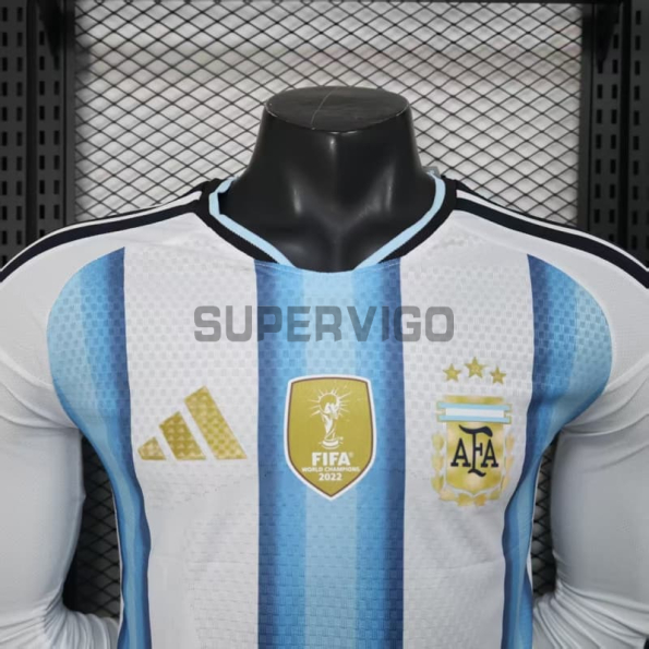 Camiseta Argentina Primera Equipación 2026 ML Azul/Blanco (EDICIÓN JUGADOR)