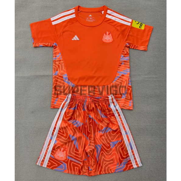Camiseta de Portero Newcastle United 2026/2027 Naranja Niño Kit