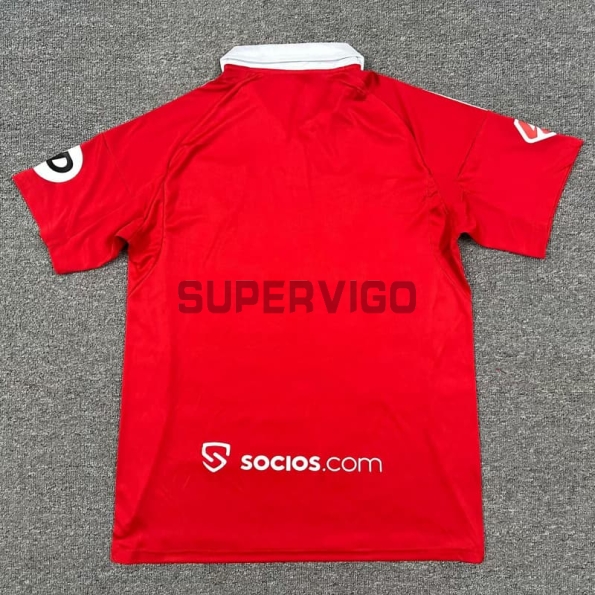 Camiseta Sevilla FC 2025/2026 Segunda Equipación Rojo con Parche La Liga