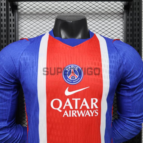 Camiseta PSG Primera Equipación 2026/2027 ML Azul/Rojo (EDICIÓN JUGADOR)