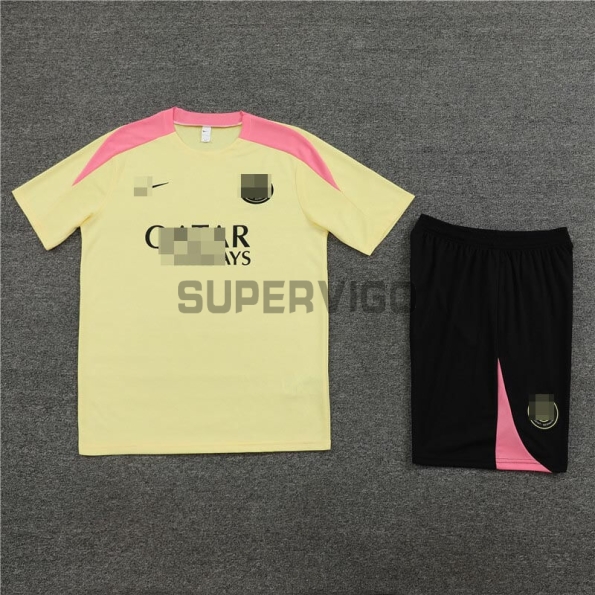 Camiseta de Entrenamiento PSG 2024/2025 Kit Amarillo/Rosa