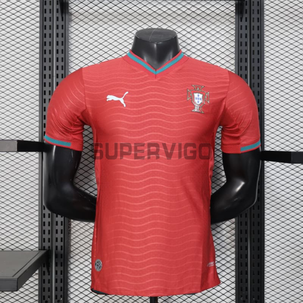 Camiseta Portugal Primera Equipación Mundial 2026 Rojo (EDICIÓN JUGADOR)