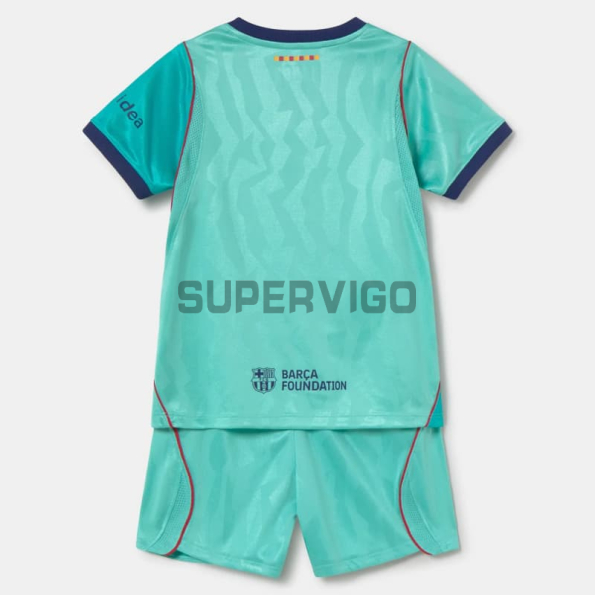 Camiseta Barcelona Tercera Equipación 2026/2027 Verde Niño Kit