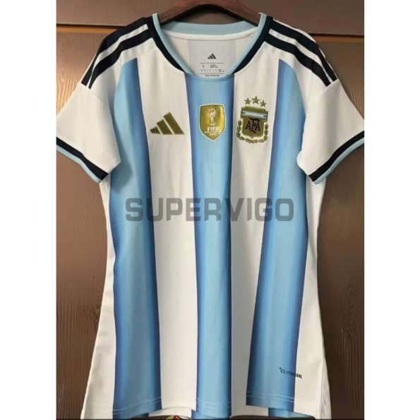 Camiseta Argentina Primera Equipación 2026 Azul/Blanco Mujer con FIFA2022
