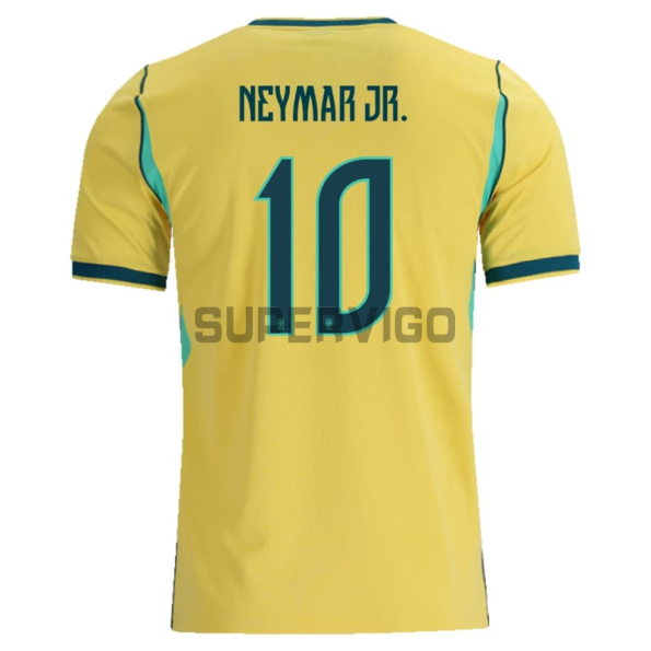 Camiseta NEYMAR JR. 10 Brasil Primera Equipación Mundial 2026 Amarillo