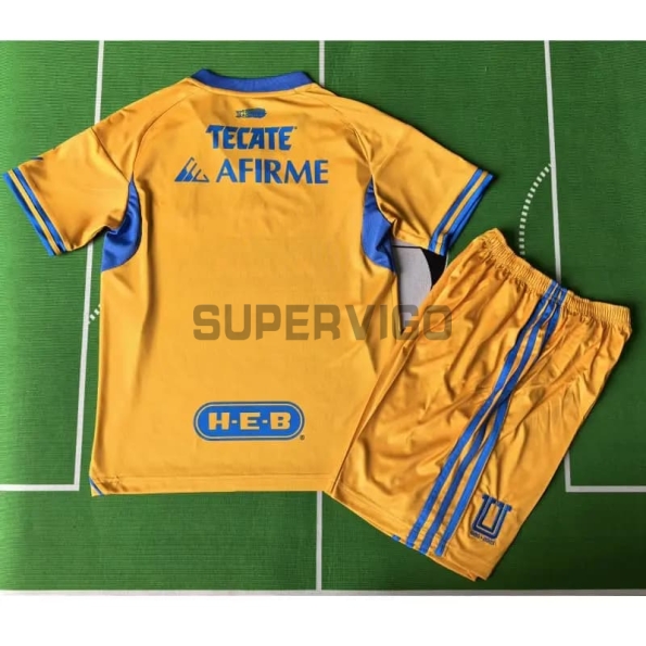 Camiseta Tigres UANL Primera Equipación 2025/2026 Amarillo Niño Kit