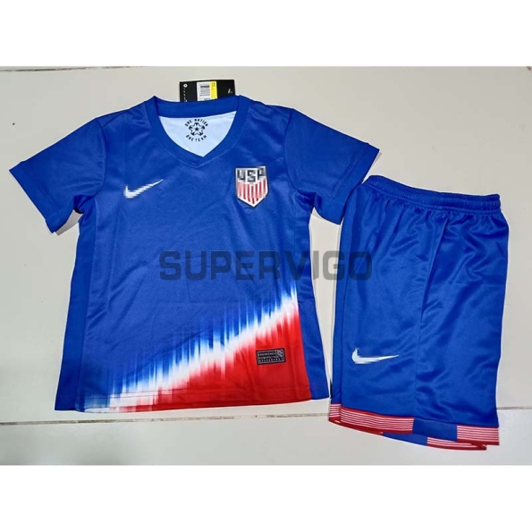 Camiseta EE.UU. Segunda Equipación 2024 Niño Kit
