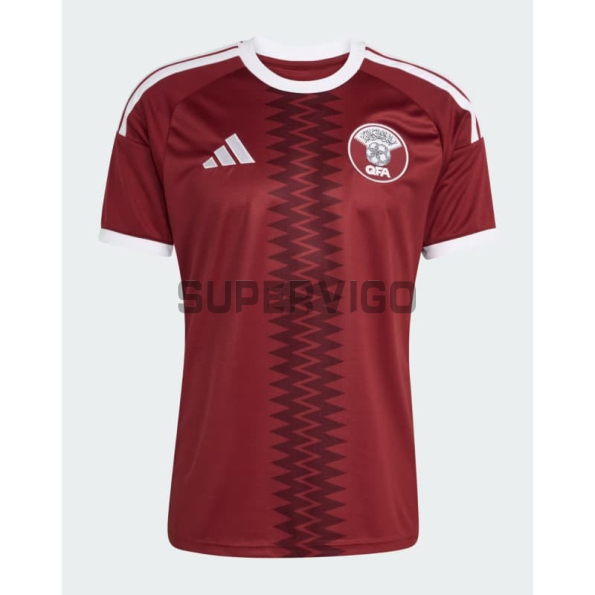 Camiseta Qatar Primera Equipación 2026 Rojo