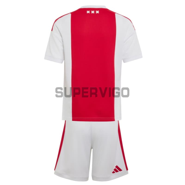 Camiseta Ajax Primera Equipación 2026/2027 Rojo/Blanco Niño Kit