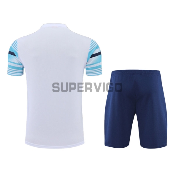 Camiseta de Entrenamiento Manchester City 2022/2023 Blanco/Azul Claro
