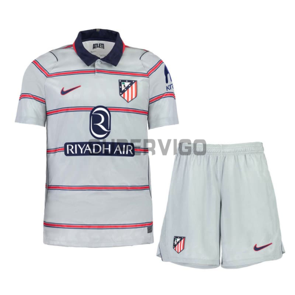 Camiseta Atlético de Madrid Tercera Equipación 2026/2027 Gris Niño Kit