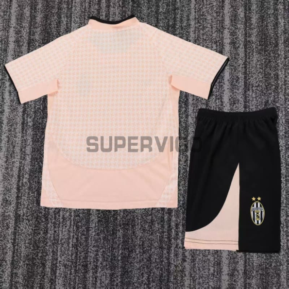 Camiseta Juventus Segunda Equipación Retro 2003/04 Rosa Niño Kit