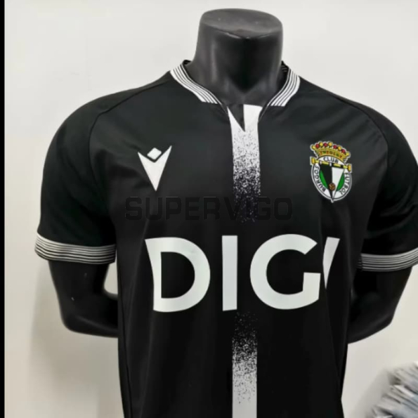Camiseta Burgos CF Segunda Equipación 2025/2026 Negro/Blanco