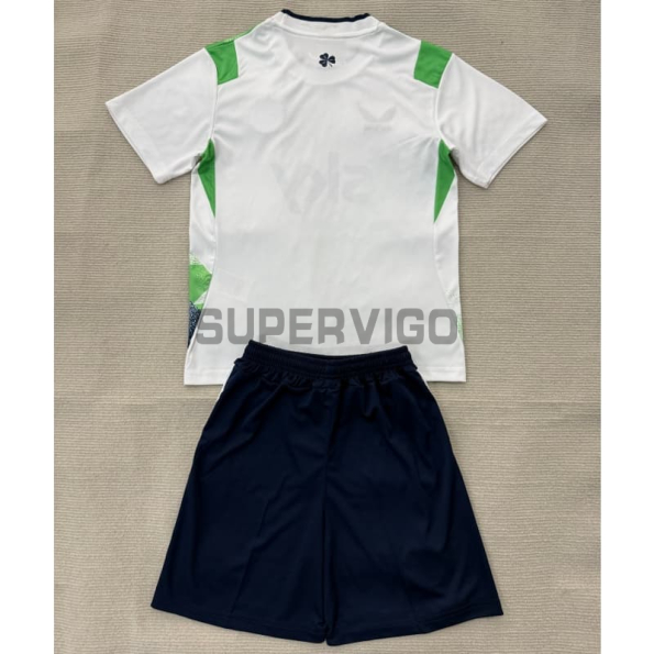Camiseta Irland Segunda Equipación Mundial 2026 Blanco/Verde Claro Niño Kit