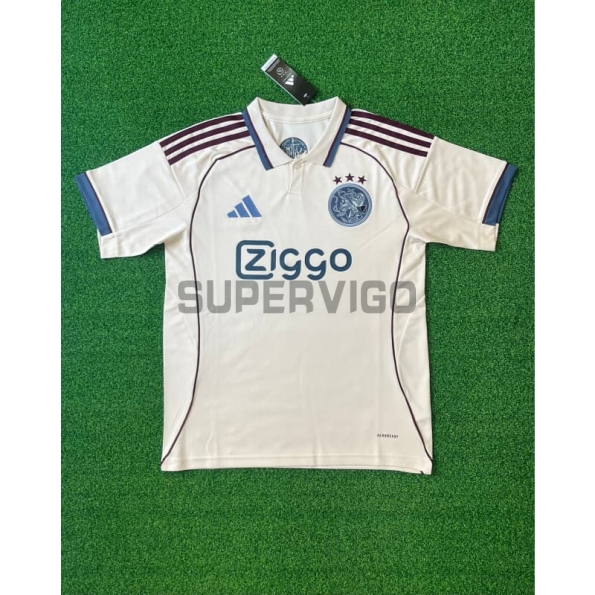 Camiseta Ajax Tercera Equipación 2025/2026 Blanco Roto