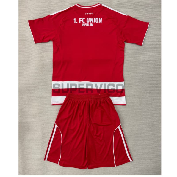 Camiseta Union Berlin Primera Equipación 2025/2026 Rojo/Blanco Niño Kit