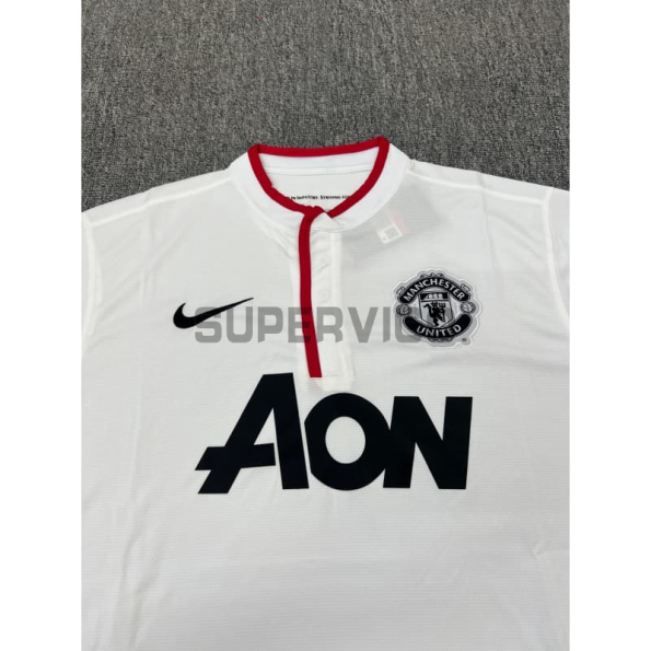 Camiseta Manchester United Segunda Equipación Retro 2012/2013 Blanco
