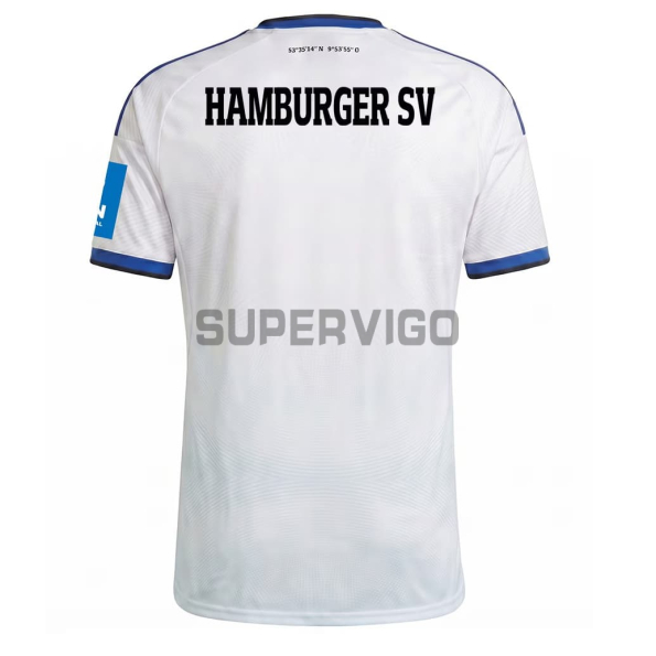 Camiseta Hamburger SV Primera Equipación 2026/2027 Blanco con Parche Bundesliga
