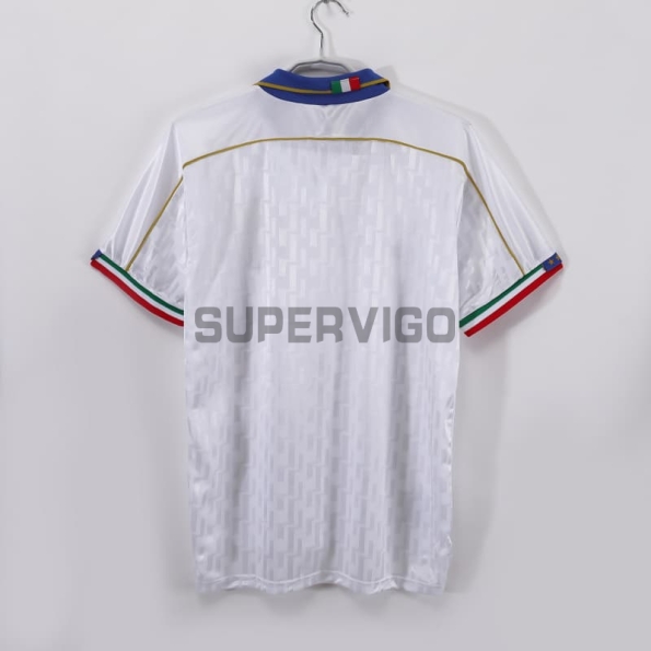 Camiseta Italia Segunda Equipación Retro 1995 Blanco