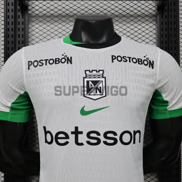 Camiseta Atlético Nacional Segunda Equipación 2026/2027 Blanco/Verde (EDICIÓN JUGADOR)