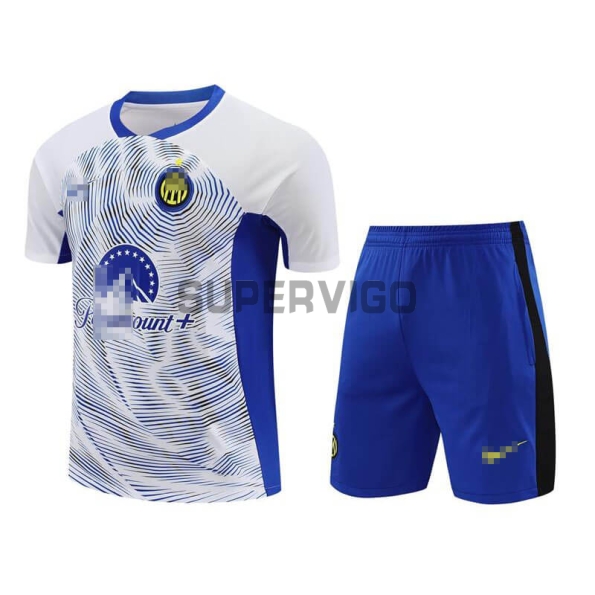 Camiseta de Entrenamiento Inter de Milán 2024/2025 Blanco/Azul