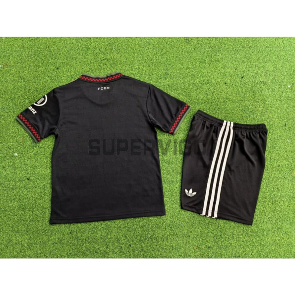 Camiseta Bayern Múnich Tercera Equipación 2025/2026 Negro Niño Kit (EDICIÓN JUGADOR)