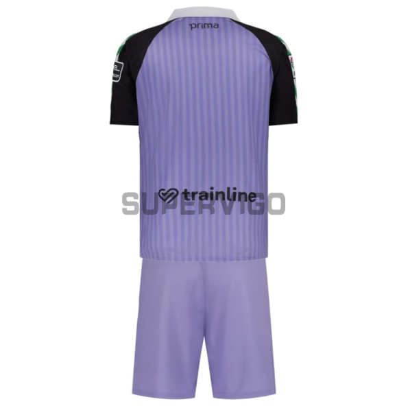Camiseta de Portero Real Betis 2026/2027 Morado Versión Retro Niño Kit