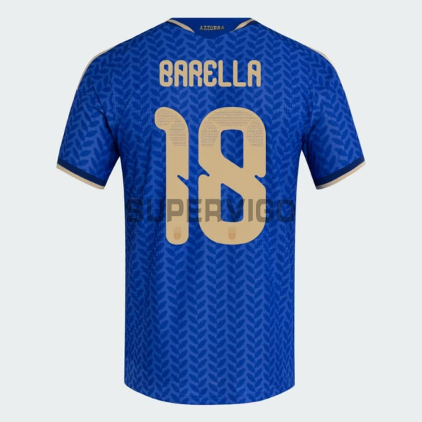 Camiseta Barella 18 Italia Primera Equipación 2026 Azul