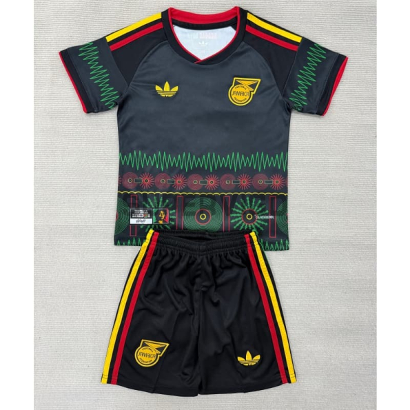 Camiseta Jamaica Segunda Equipación Mundial 2026 Negro Niño Kit