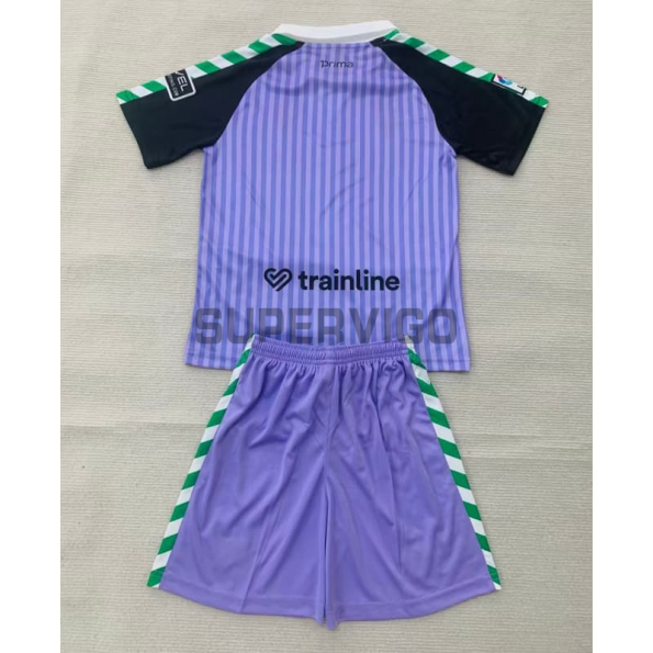 Camiseta de Portero Real Betis 2026/2027 Morado Versión Retro Niño Kit