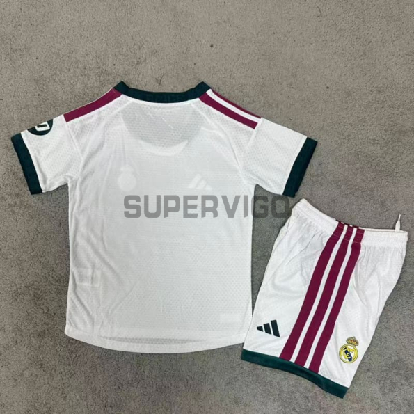 Camiseta Real Madrid Primera Equipación 2026/2027 Blanco Niño Kit (EDICIÓN JUGADOR)