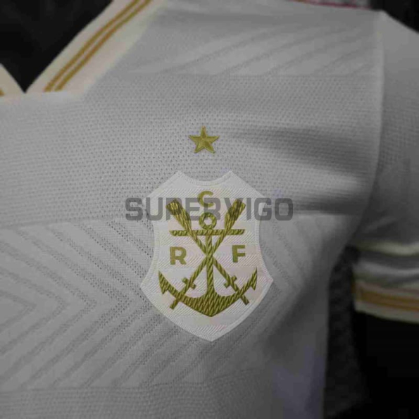 Camiseta Flamengo Tercera Equipación 2025/2026 Blanco Roto (EDICIÓN JUGADOR)