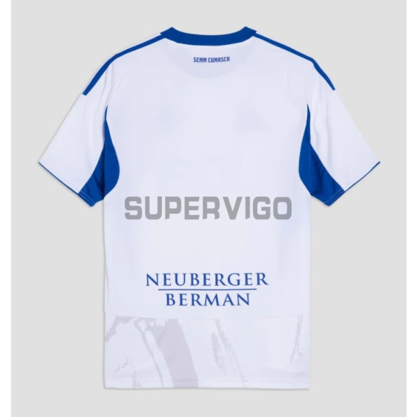 Camiseta Como 1907 Segunda Equipación 2025/2026 Blanco/Azul